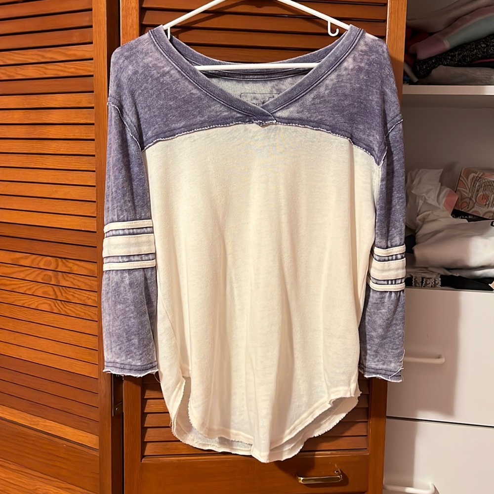 Free People Distressed Shirt
